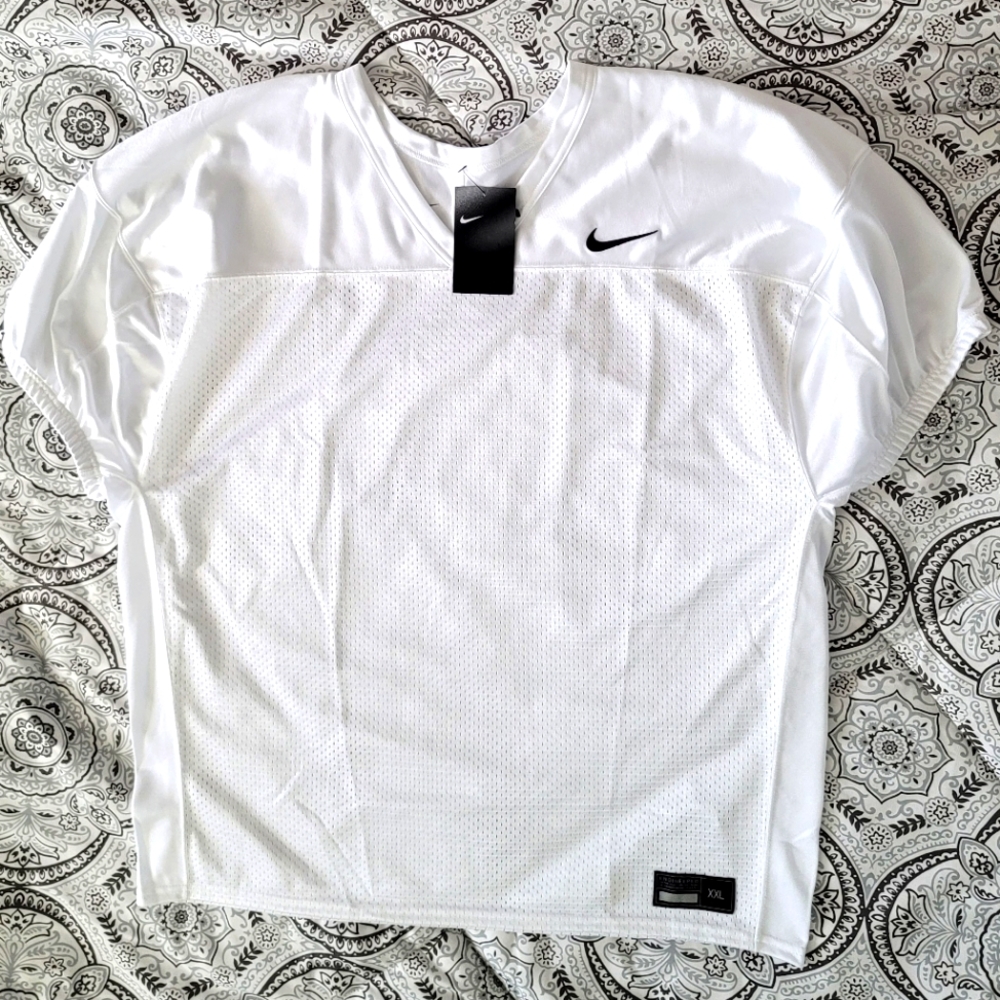 Nike Vapor Untouchable Football Practice Jersey White Men's XXL (2XL) AO4801-100